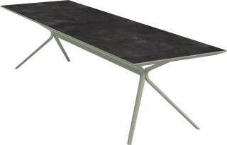 Fast - Moai Rectangular Beistelltisch mit Steinplatte - Tischplatte Stoneware Hazel - outdoor