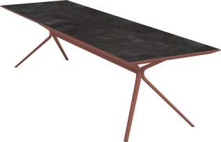 Fast - Moai Rectangular Beistelltisch mit Steinplatte - Tischplatte Stoneware Hazel - outdoor
