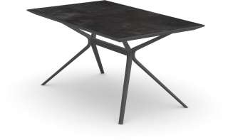 Fast - Moai Rectangular Beistelltisch mit Steinplatte - Tischplatte Stoneware Hazel - outdoor