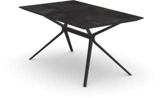 Fast - Moai Rectangular Beistelltisch mit Steinplatte - Tischplatte Stoneware Hazel - outdoor