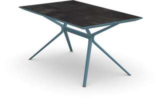 Fast - Moai Rectangular Beistelltisch mit Steinplatte - Tischplatte Stoneware Hazel - outdoor