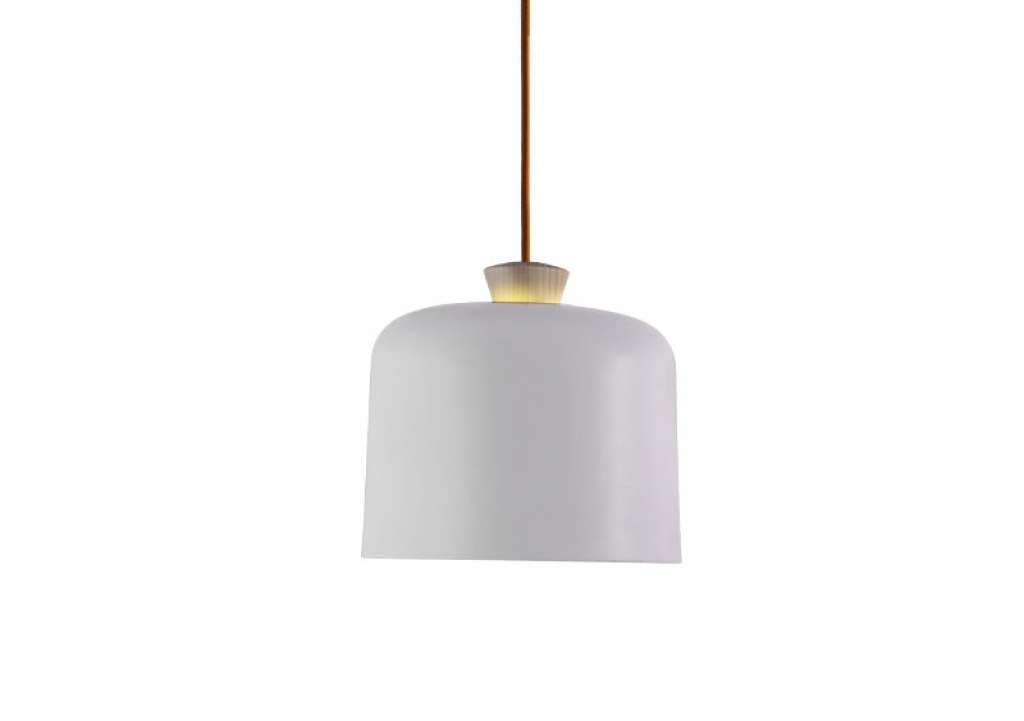 ex.t - Fuse Large Hängeleuchte - weiß - Kabel orange - indoor