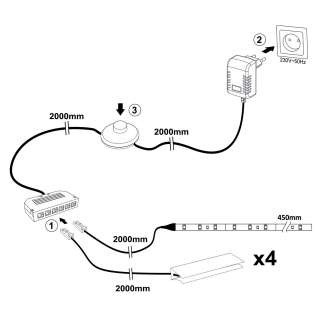 home24 LED-Beleuchtung Talence I