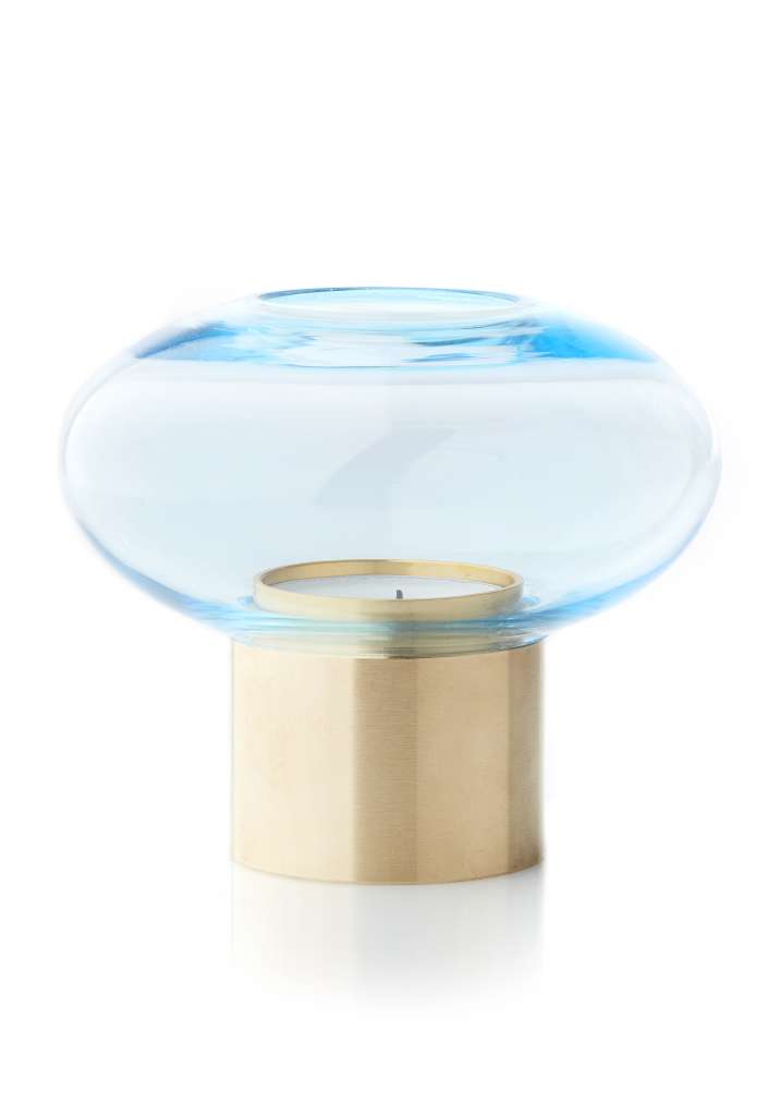 applicata - Mush hurricane - Teelichthalter  - blau - indoor