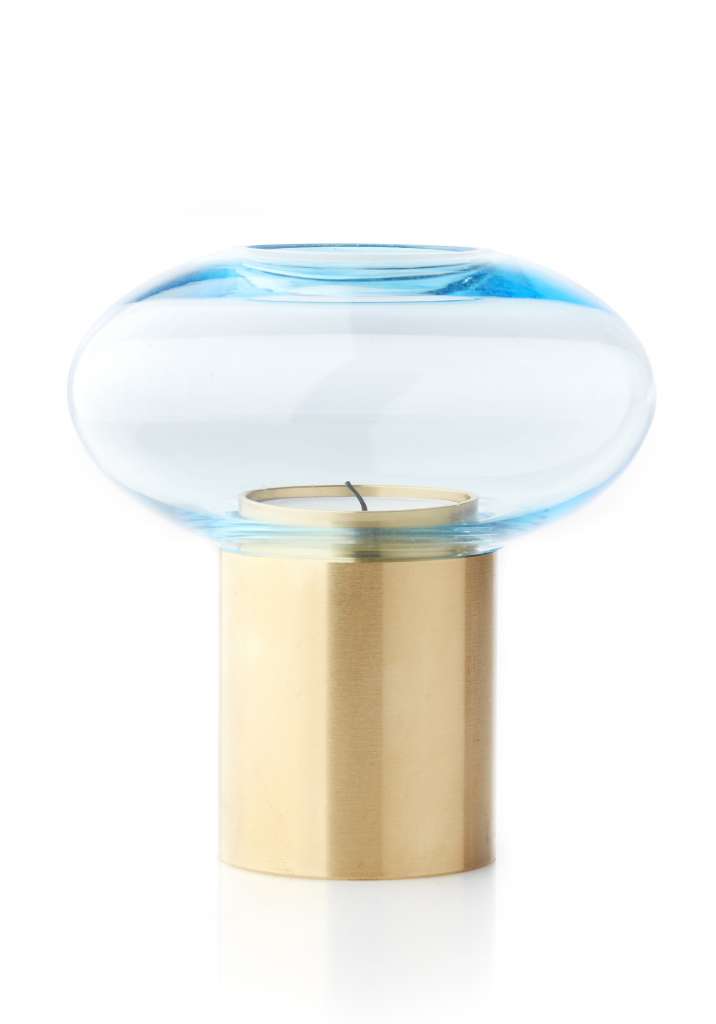 applicata - Mush hurricane - Teelichthalter  - blau - indoor