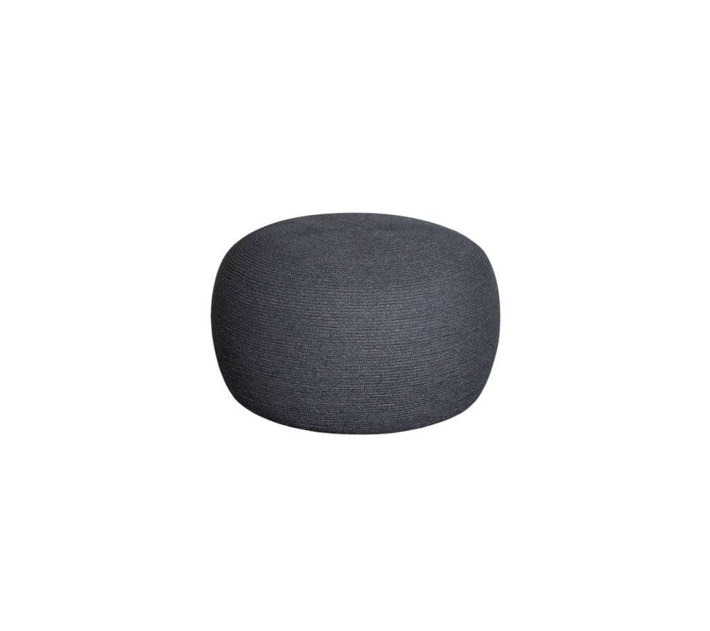 Cane-line Outdoor - Circle Hocker groß  - Dark grey - indoor