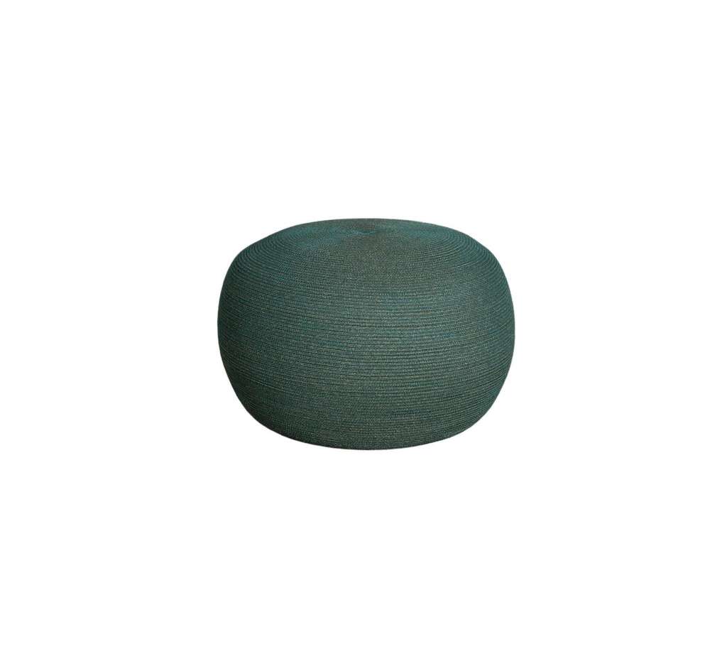 Cane-line Outdoor - Circle Hocker groß  - Dark green - indoor