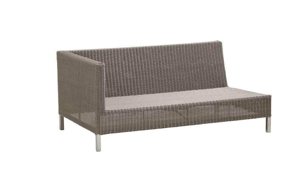 Cane-line Outdoor - Connect 2-Sitzer Modul-Sofa rechts - Taupe - indoor