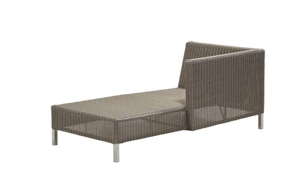Cane-line Outdoor - Connect Chaiselongue Modulsofa links - Taupe - indoor