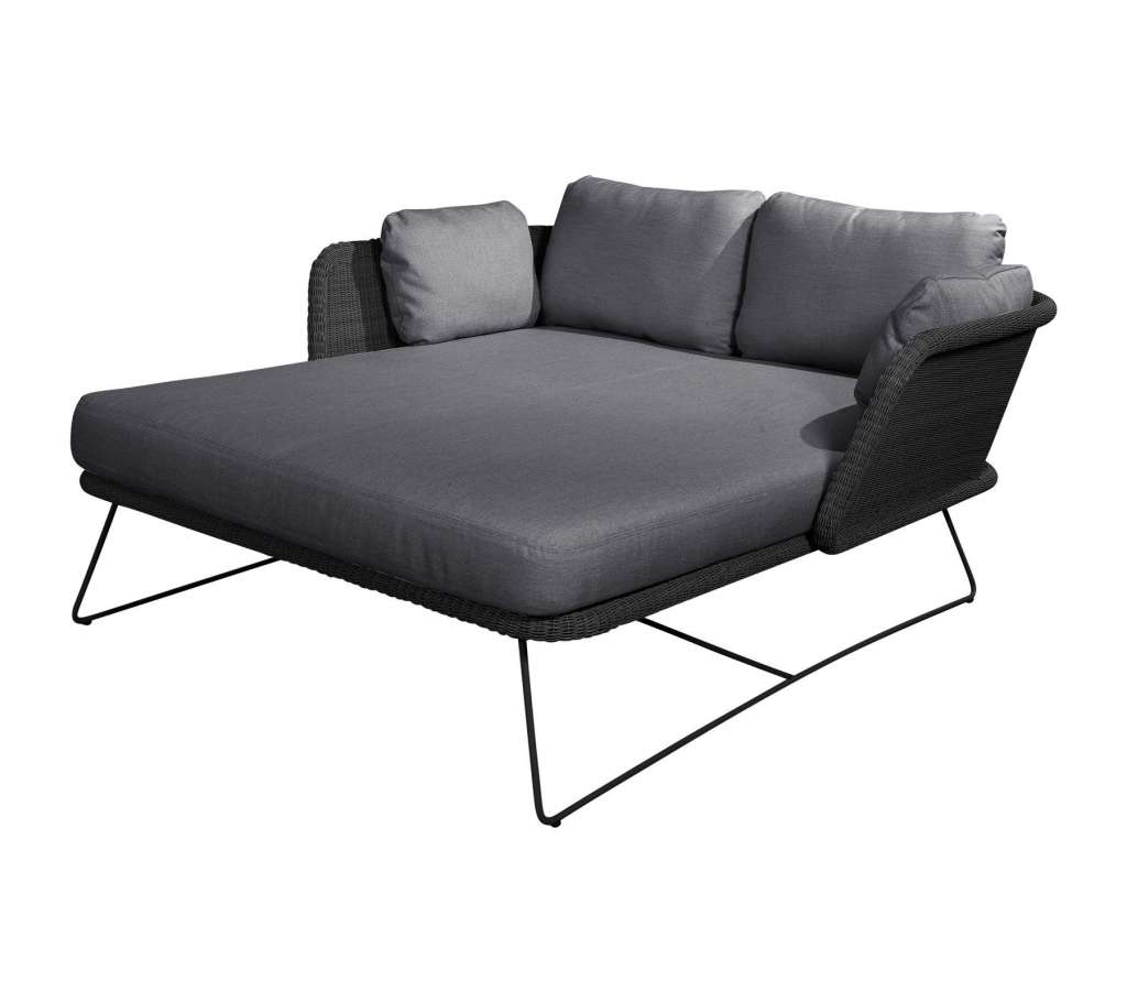 Cane-line Outdoor - Horizon Daybed - schwarz (Natte) - indoor