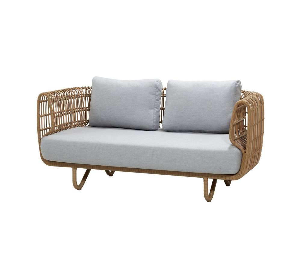 Cane-line Outdoor - Nest 2-Sitzer Sofa inkl. Kissensatz - Natural - indoor