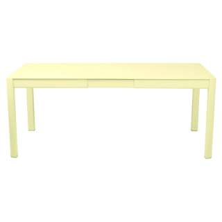 Fermob - Ribambelle Tisch mit 1 Einlegeplatte - Zitronensorbet A6 - outdoor