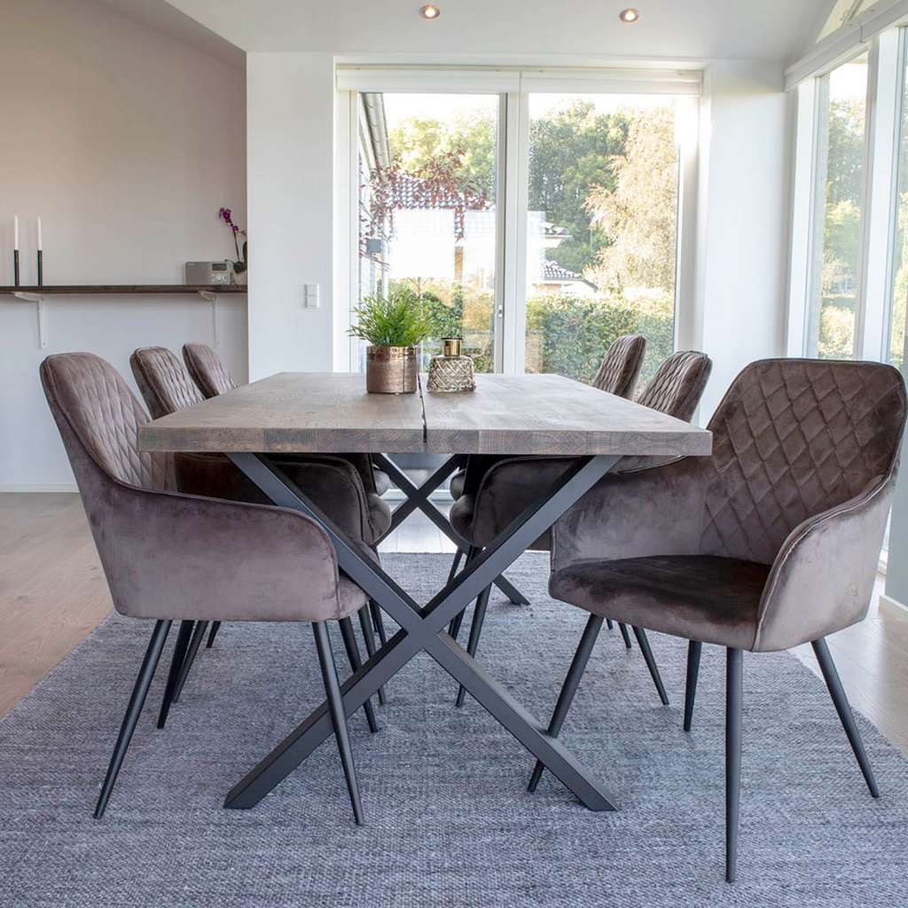 home24 Armlehnenstuhl Pierry II (2er-Set)