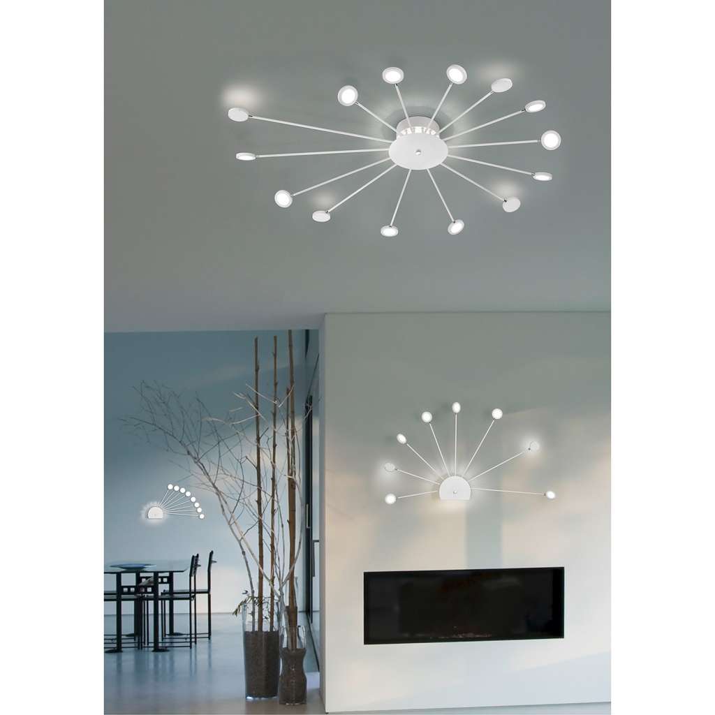 home24 LED-Wandleuchte Peacock