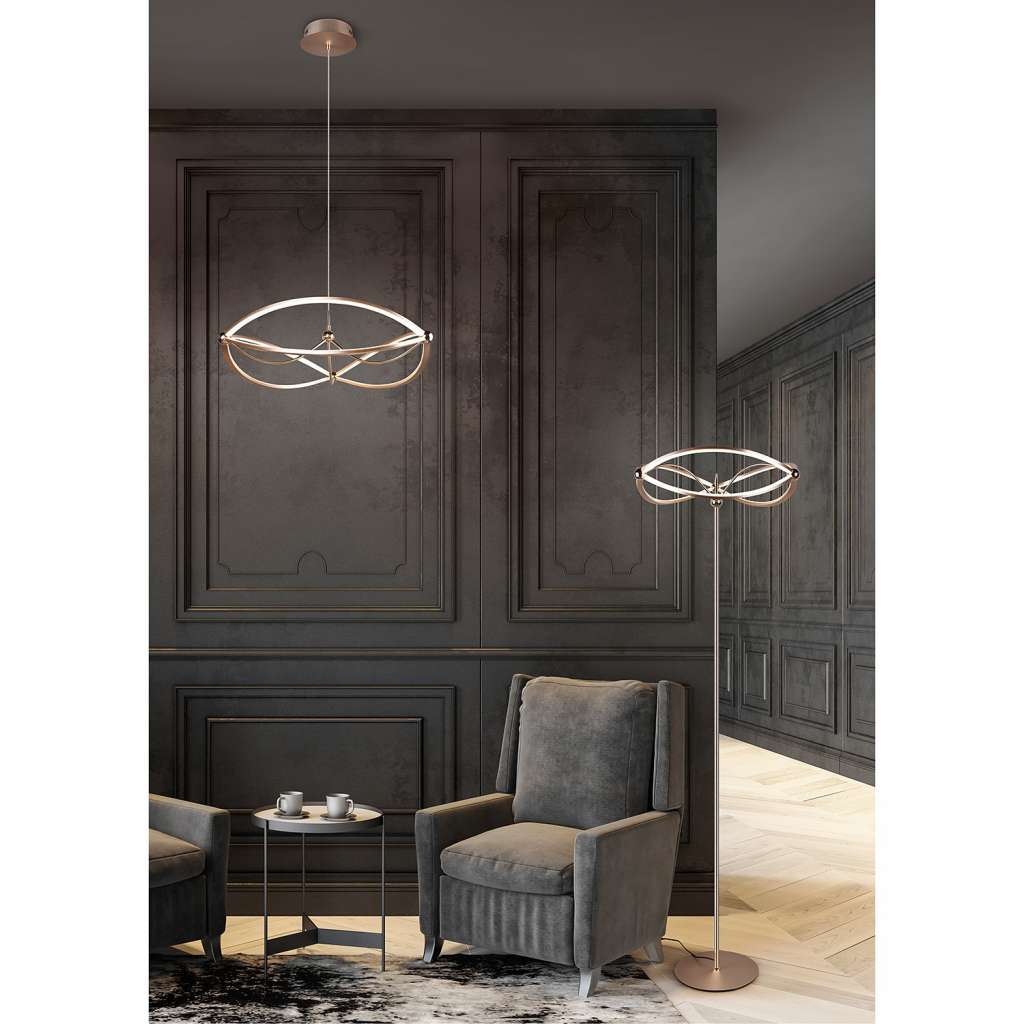 home24 LED-Pendelleuchte Charivari
