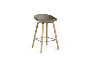HAY - About a Stool AAS 32 - khaki - 85 cm - waterbased laque - Fußbank Edelstahl - indoor