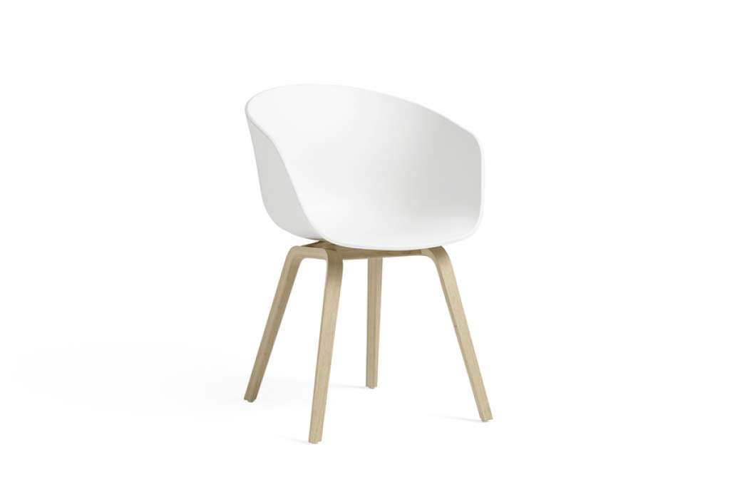 HAY - About a Chair AAC 22 - weiß - waterbased black laquer - indoor