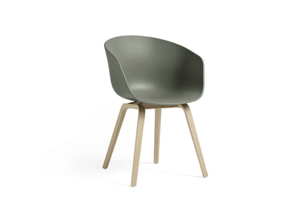 HAY - About a Chair AAC 22 - Dusty green - waterbased black laquer - indoor