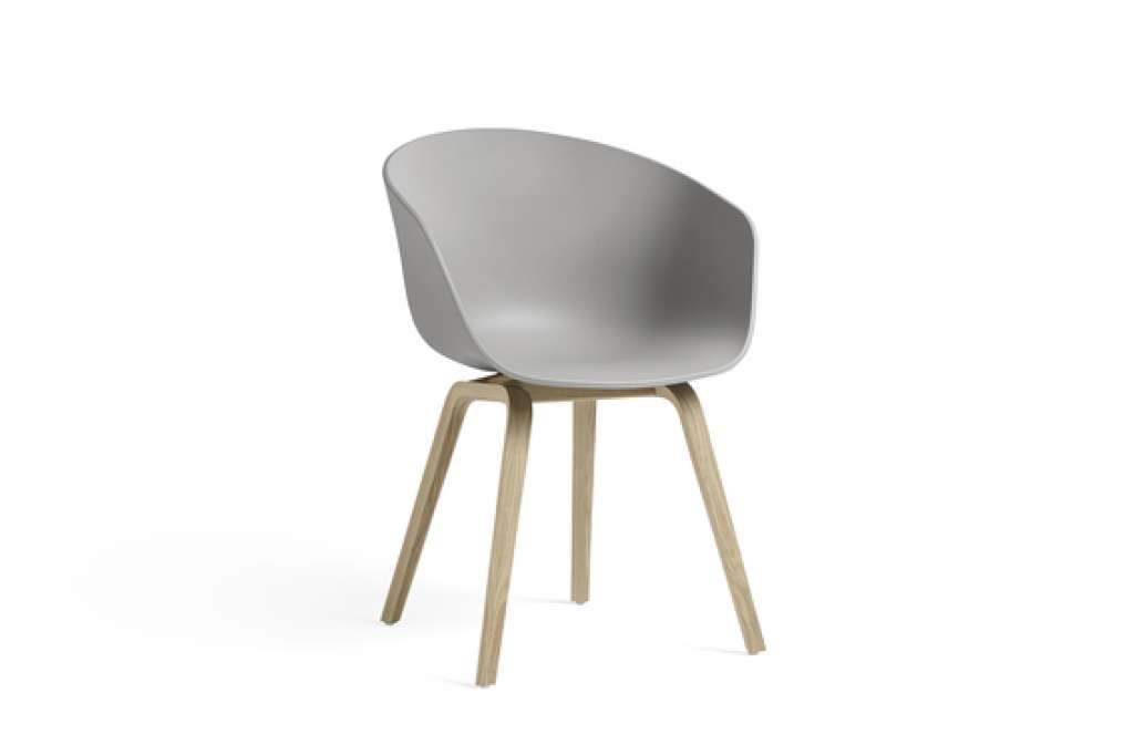 HAY - About a Chair AAC 22 - concrete grey - waterbased black laquer - indoor