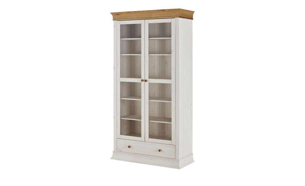 Vitrine  Bornholm ¦ weiß Kommoden & Sideboards > Vitrinen - Höffner