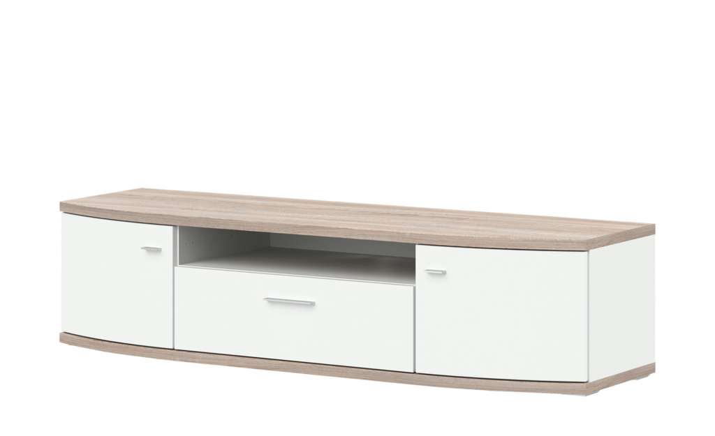 uno TV-Lowboard  Gabbro ¦ weiß Kommoden & Sideboards > Lowboards - Höffner