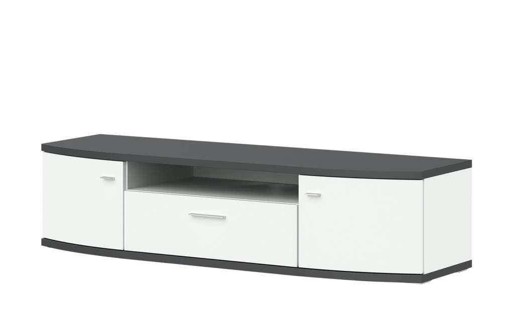 uno TV-Lowboard  Gabbro ¦ weiß Kommoden & Sideboards > Lowboards - Höffner