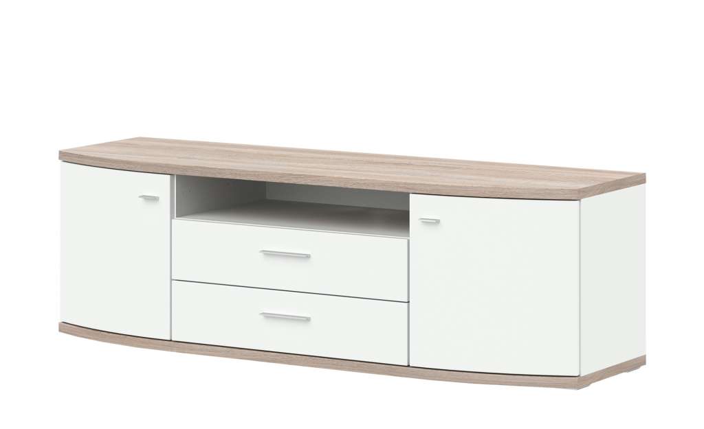 uno Lowboard  Gabbro ¦ weiß Kommoden & Sideboards > Lowboards - Höffner