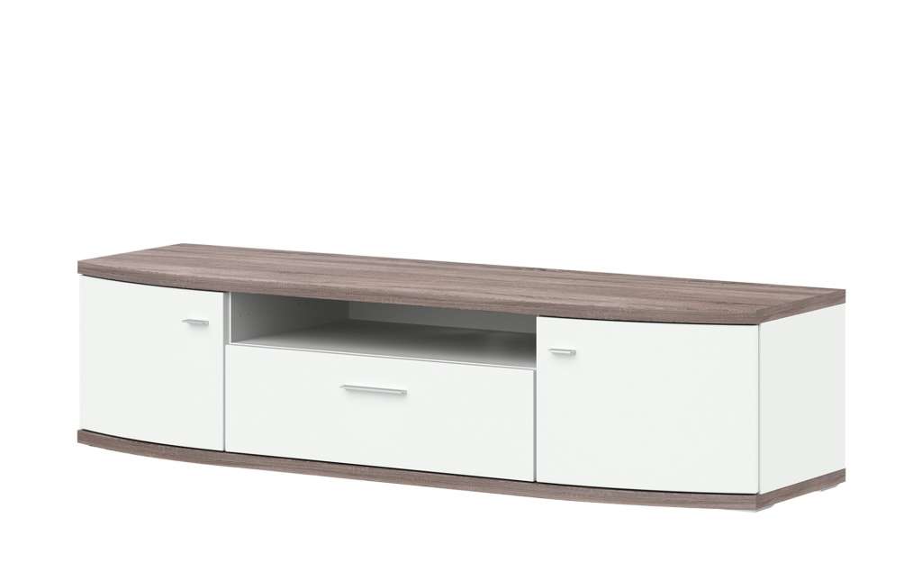 uno TV-Lowboard  Gabbro ¦ weiß Kommoden & Sideboards > Lowboards - Höffner