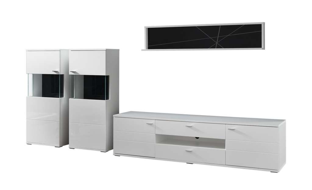 uno Wohnkombination  Sam ¦ weiß Wohnwände - Höffner