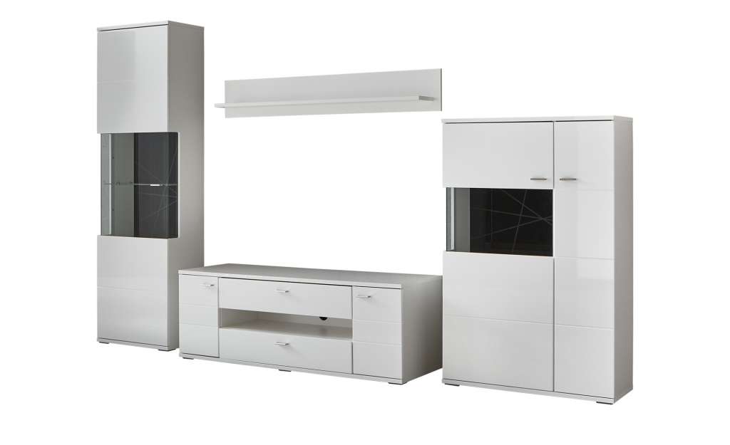 uno Wohnwand  Sam ¦ weiß Wohnwände - Höffner