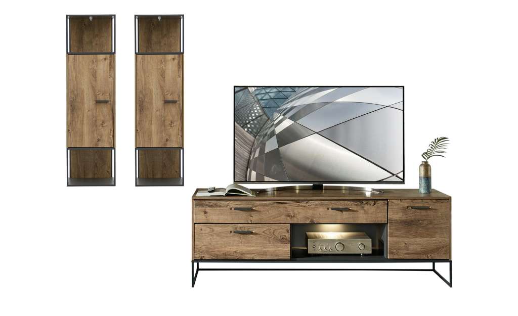 uno Wohnwand  Manhattan ¦ holzfarben Wohnwände - Höffner