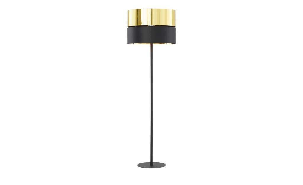 Stehleuchte, 1-flammig schwarz/gold ¦ schwarzØ: 50 Lampen & Leuchten > Innenleuchten > Stehlampen - Höffner