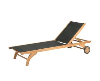 Skagerak - Columbus Sonnenliege - schwarz - outdoor