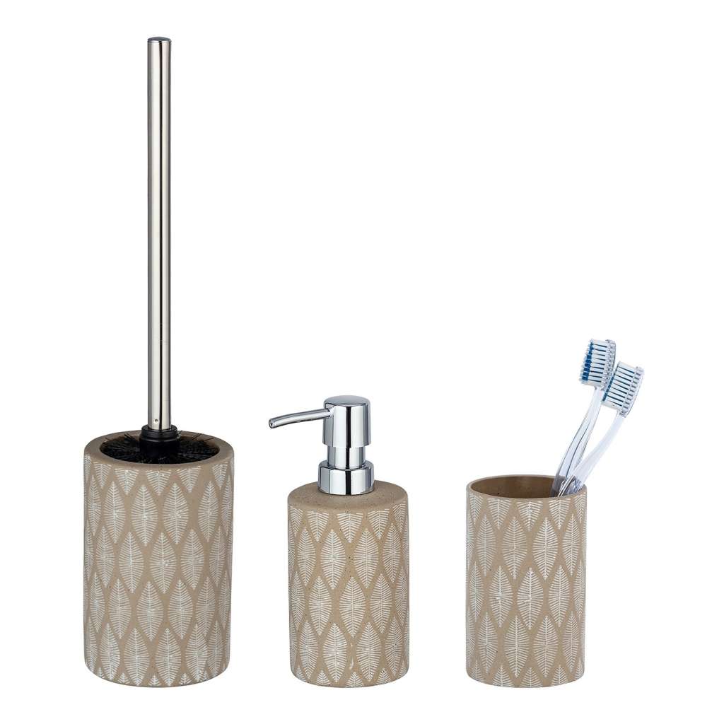 home24 Bad-Accessoire-Set Tupian (3-teilig)