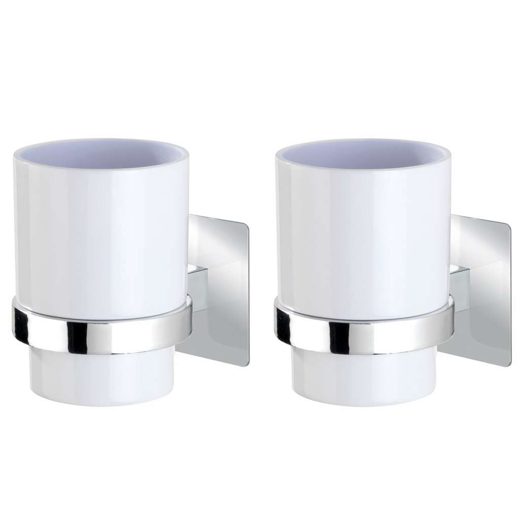 home24 Zahnputzbecher Quadro (2er-Set)