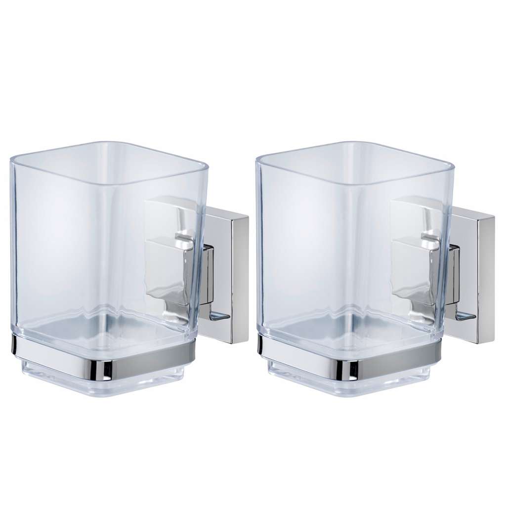 home24 Zahnputzbecher Quadro (2er-Set)