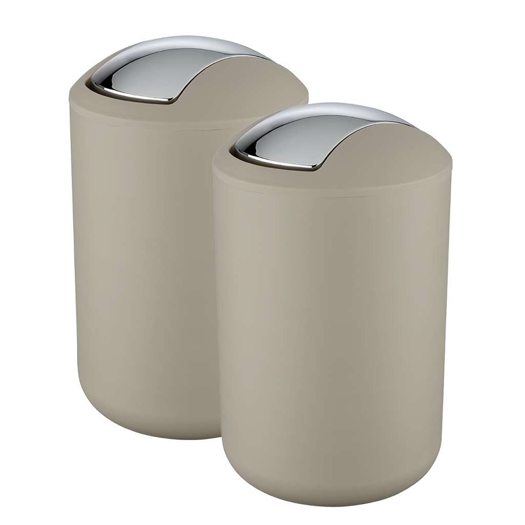 home24 Schwingdeckeleimer Brasil 6,5L (2er-Set)