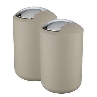 home24 Schwingdeckeleimer Brasil 6,5L (2er-Set)