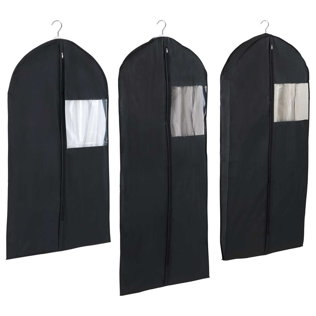 home24 Kleidersack Deep Black (3-teilig)
