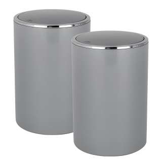 home24 Schwingdeckeleimer Inca 5L (2er-Set)