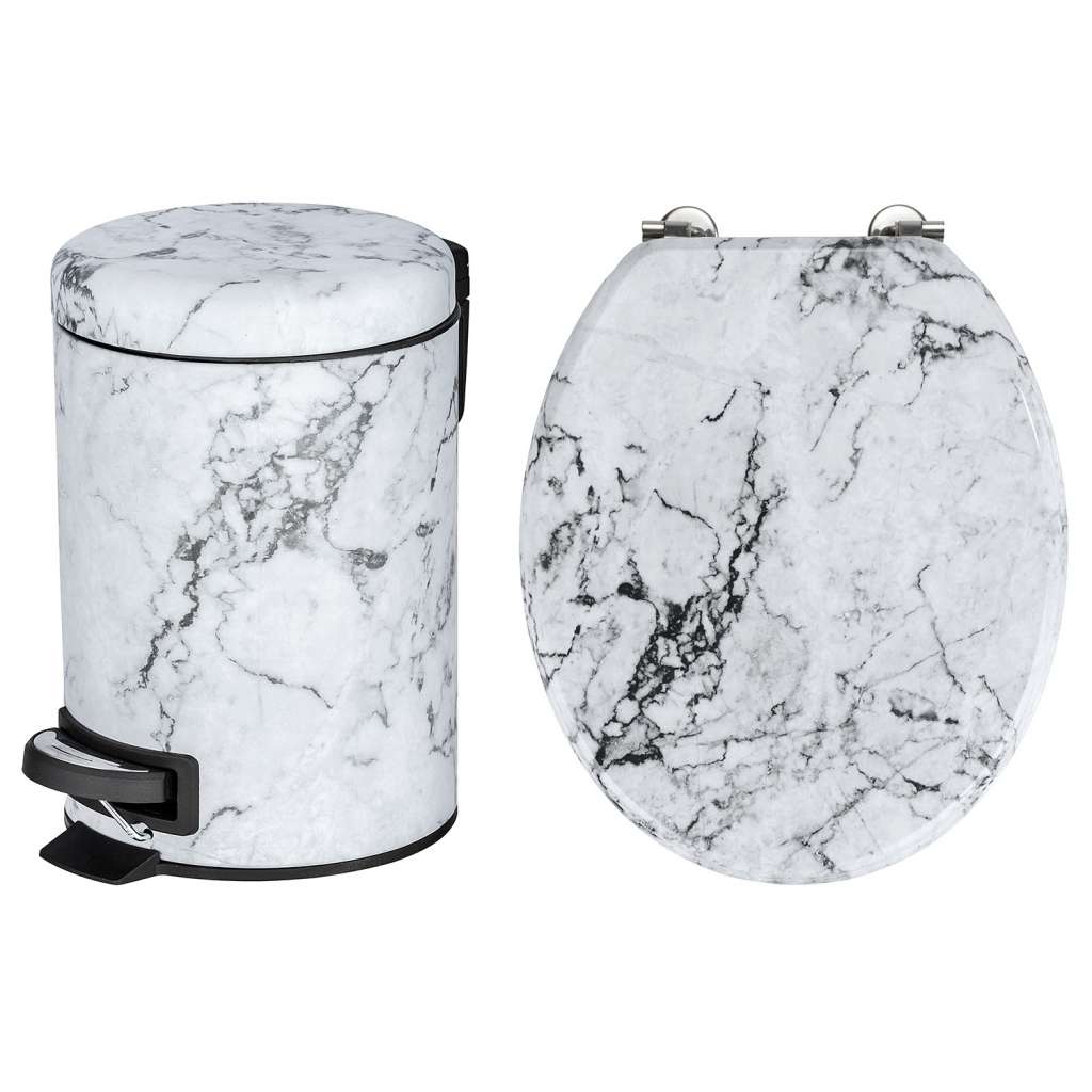 home24 WC-Sitz & Kosmetikeimer Onyx