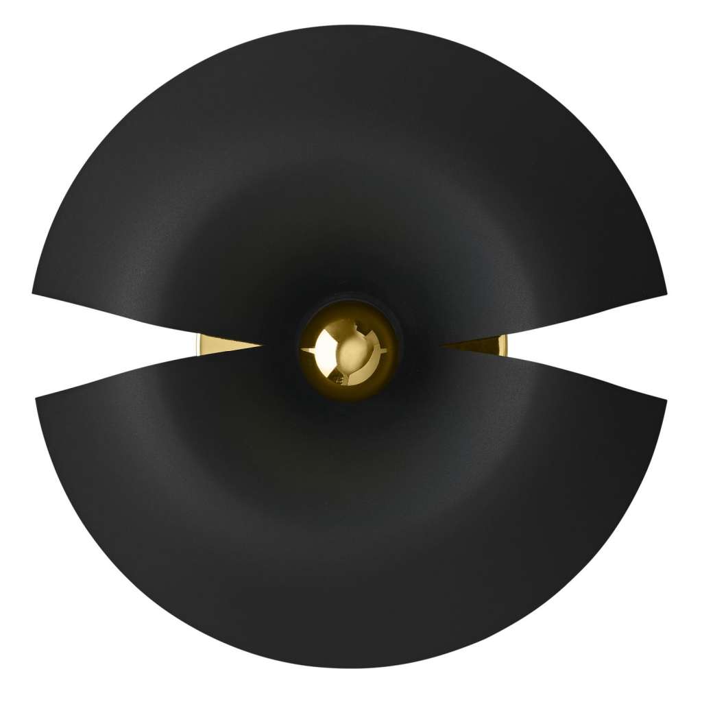 AYTM - Cycnus Wandleuchte - schwarz/gold - indoor