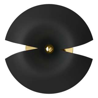 AYTM - Cycnus Wandleuchte - schwarz/gold - indoor