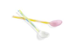 HAY - Glas Spoons Löffel 2er Set - flat - indoor