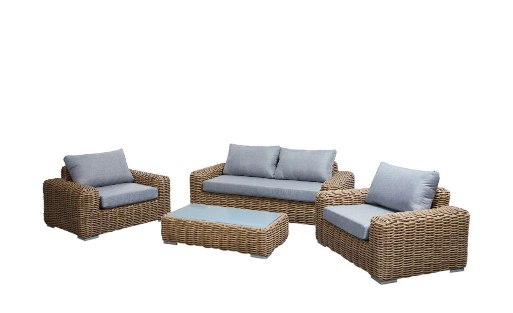Ploß Lounge-Set  Kubus ¦ braun ¦ Aluminium pulverbeschichtet/ PE-Geflecht Garten > Gartenmöbel > Gartenmöbel Sets - Höffner