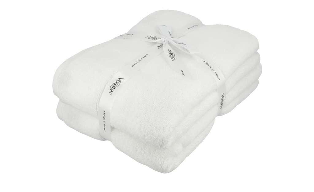VOSSEN Duschtuch, 2er-Set  Smart Towel ¦ weiß ¦ 100% Baumwolle Badtextilien und Zubehör > Handtücher & Badetücher > Handtücher - Höffner