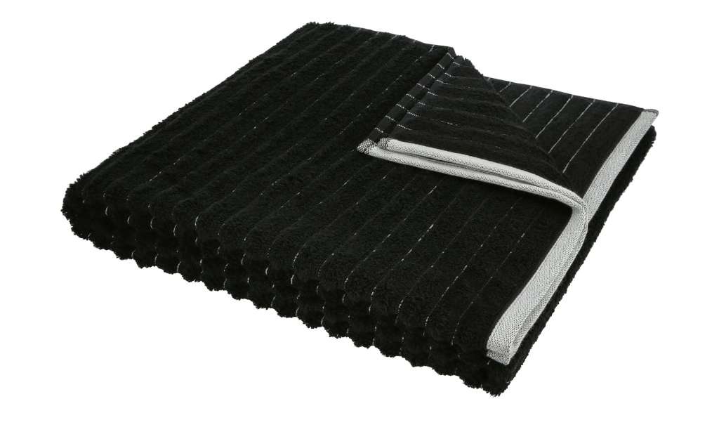 VOSSEN Duschtuch  Hardy ¦ schwarz ¦ 90% Bio-Baumwolle, 10% Polyester Badtextilien und Zubehör > Handtücher & Badetücher > Handtücher - Höffner