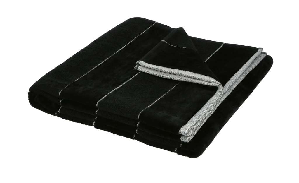 VOSSEN Duschtuch  Maxim ¦ schwarz ¦ 90% Bio-Baumwolle, 10% Polyester Badtextilien und Zubehör > Handtücher & Badetücher > Handtücher - Höffner