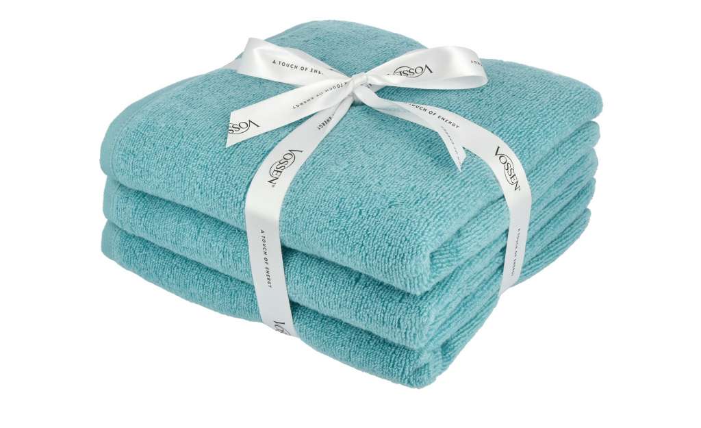 VOSSEN Handtuch, 3er-Set  Smart Towel ¦ blau ¦ 100% Baumwolle Badtextilien und Zubehör > Handtücher & Badetücher > Handtücher - Höffner