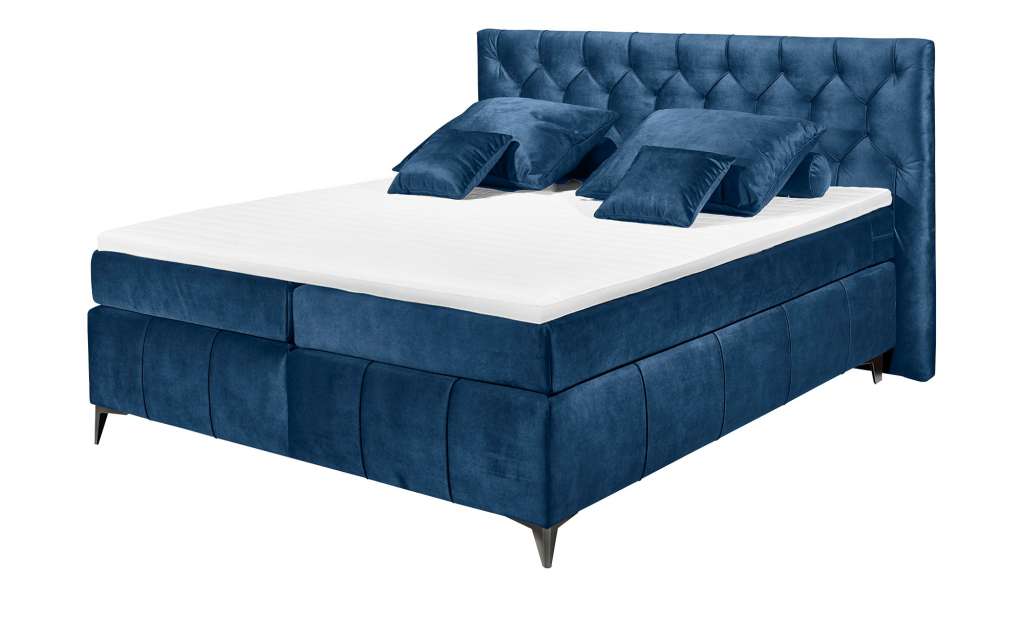 uno Boxspringbett  Pembroke ¦ blau Betten > Boxspringbetten > Boxspringbetten 180x200 - Höffner